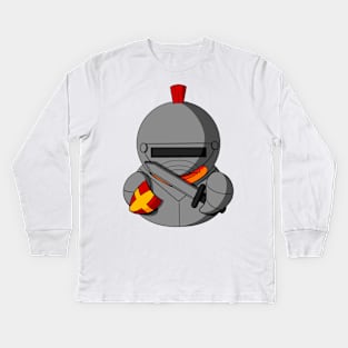 Knight Rubber Duck Kids Long Sleeve T-Shirt